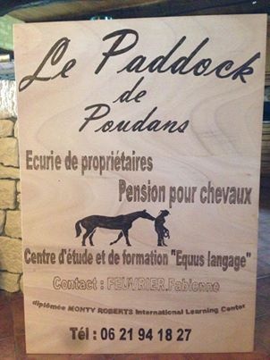 Le paddock de poudans