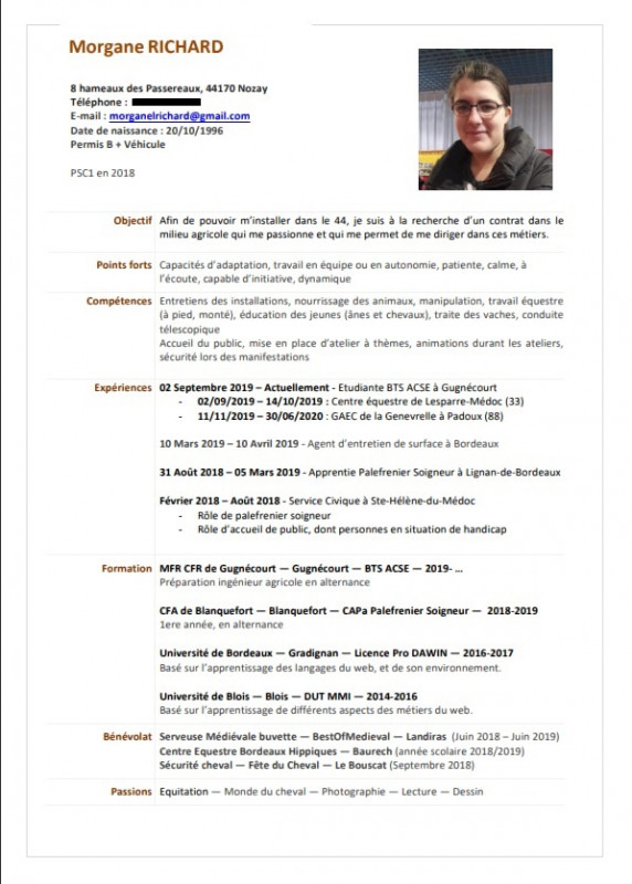 Recherche emploi - Palefrenier soigneur 44 ou 56 | ChevalAnnonce.com