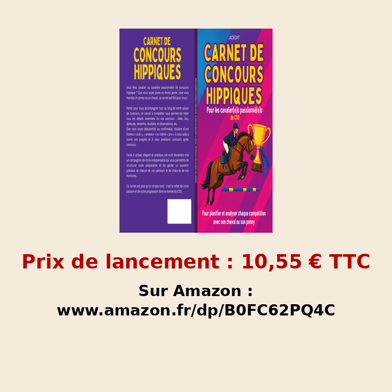 ?  Un carnet pour analyser votre saison de CSO