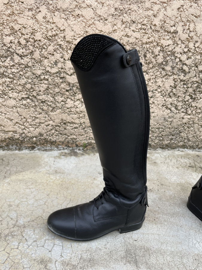 Stivali Da Equitazione Donna QHP Sasha - Personalizzabili Con Inserti, In Pelle Bovana - Foto 13