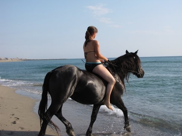 Kinou et moi, toujours  la plage =)