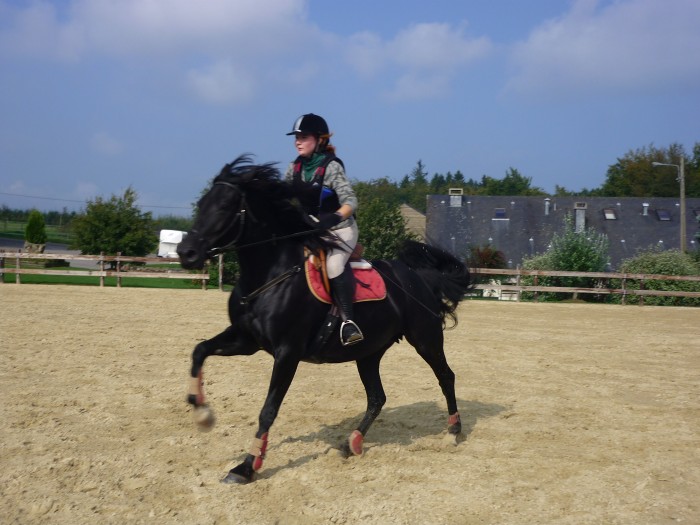 echauffement pour le cross, 8 ans