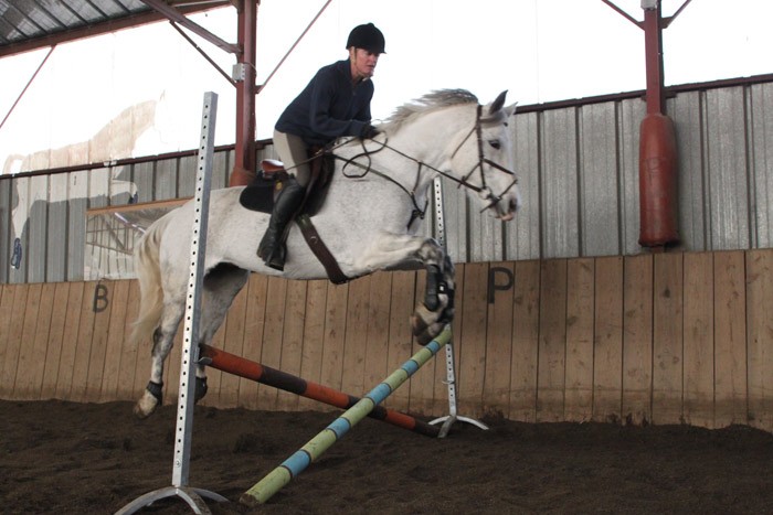 Saut d'obstacle au centre equestre cavalcade a Serre chevalier