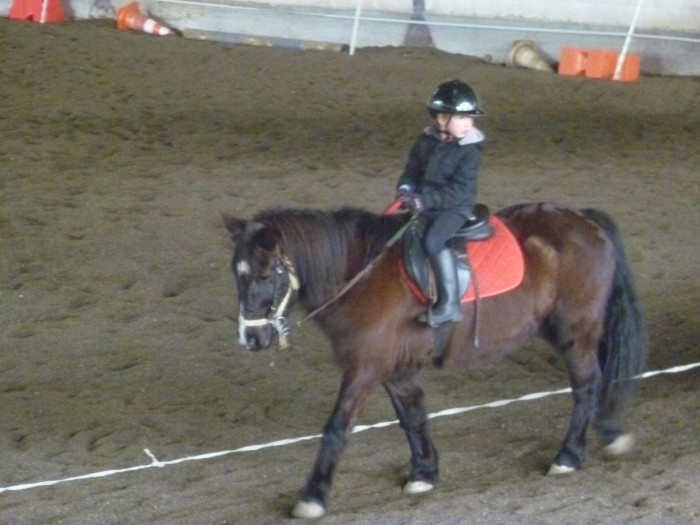 Sacha 5 ans, sur Blacky le 16 Janvier