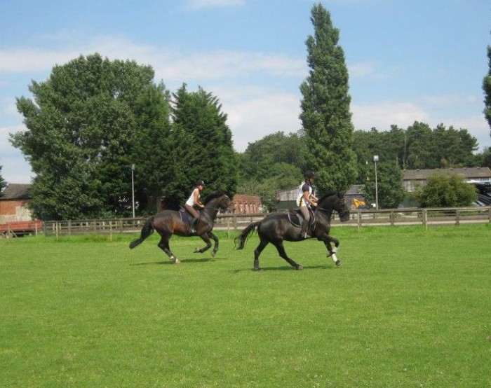 Zeb et Jade (moi) derrire, Angleterre