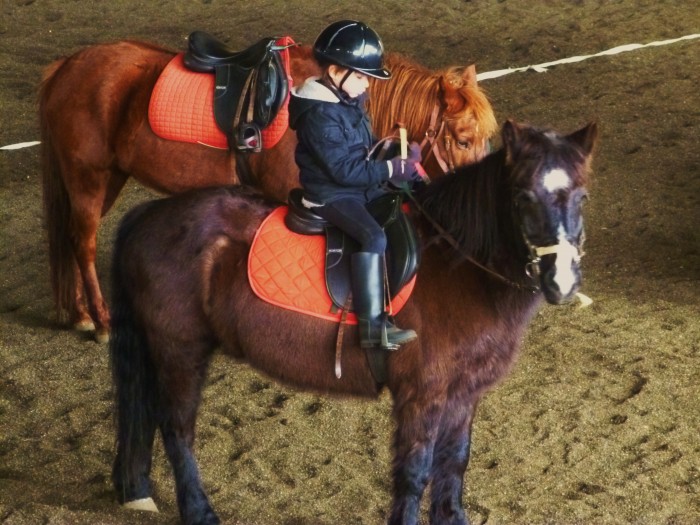 Sacha 5 ans, sur Blacky le 16 Janvier