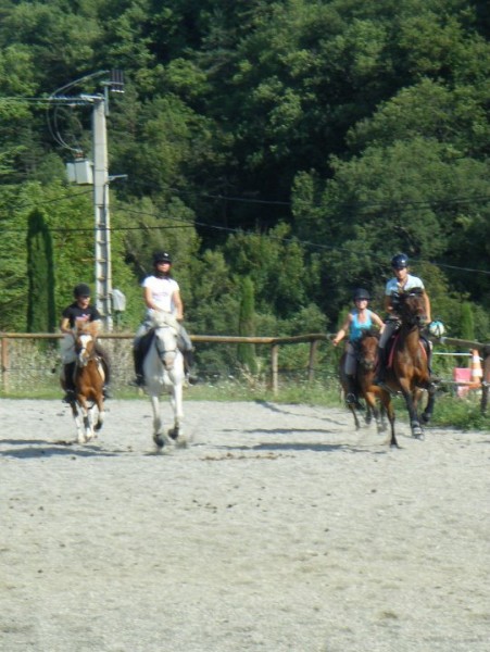 Stage horse-ball, avec un ancien poney de proprio du club ( � droite ) (: