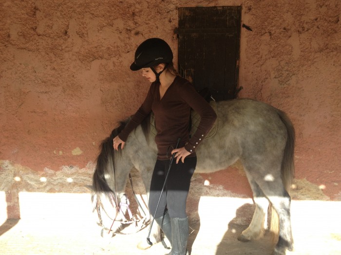 Sur un "poney"