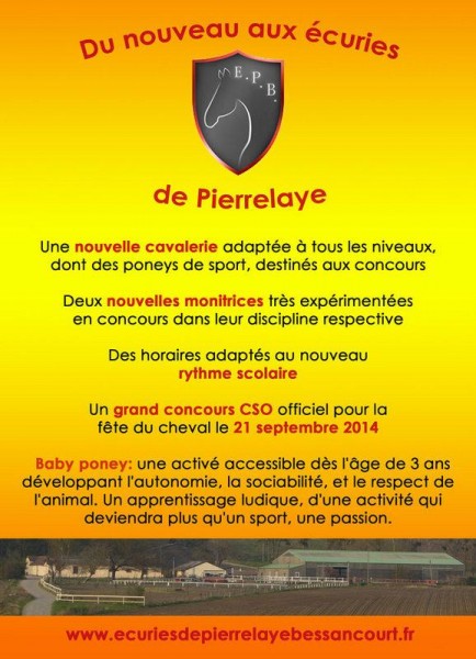 F�te du Cheval aux Ecuries �Centre Equestre PIERRELAY-BESSANCOURT