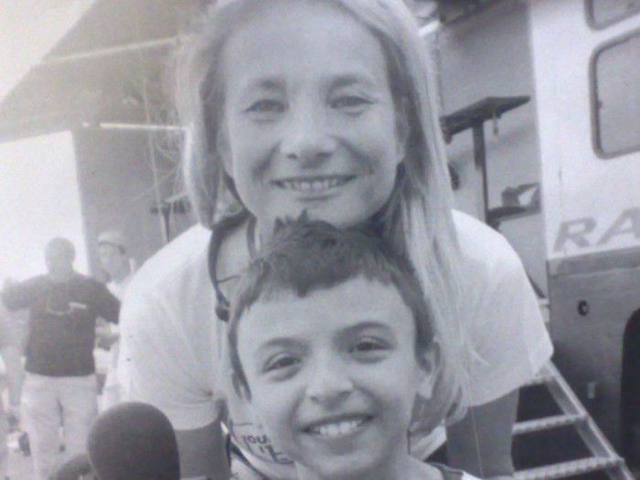 Carolin AVON (equidia) et mon fils Rywane journe de l'extreme 2009