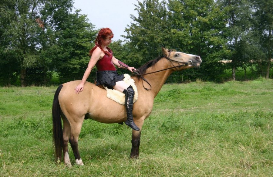 Pose pour Gypsy Dharma et Aur�lie Adam