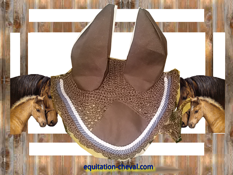 Bonnet crochet marron, peut �tre serti de strass sur demande