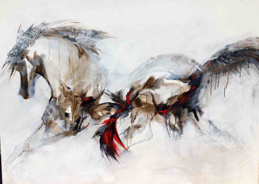 Acrylique sur toile ft 130 x 97  4000 euros 