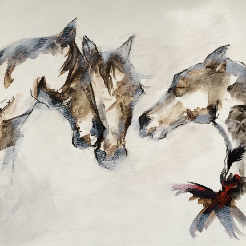 Acrylique sur toile ft 30 x 30 200 euros