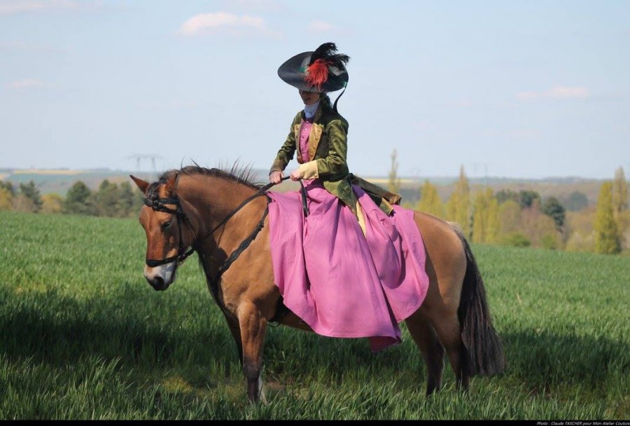 Costume histo (fin 18me) pour Villarceaux 2016