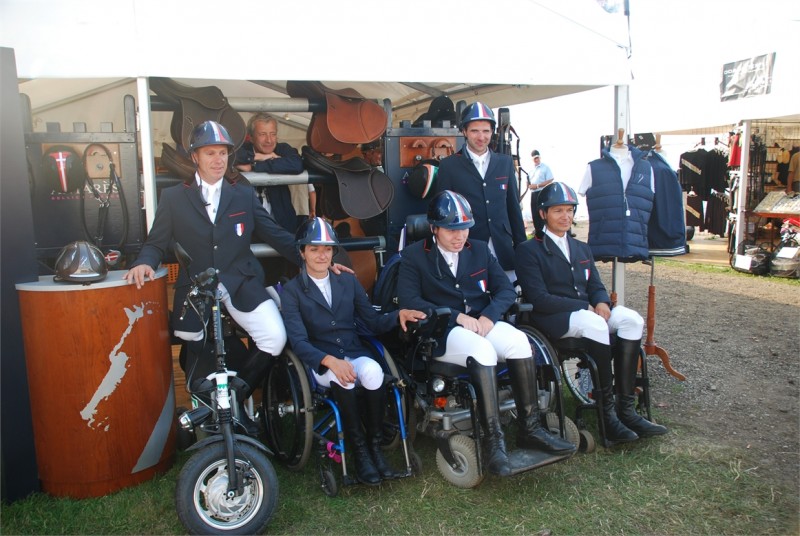 Equipe de France aux championnats dEurope Para-dressage  Herning 2013.