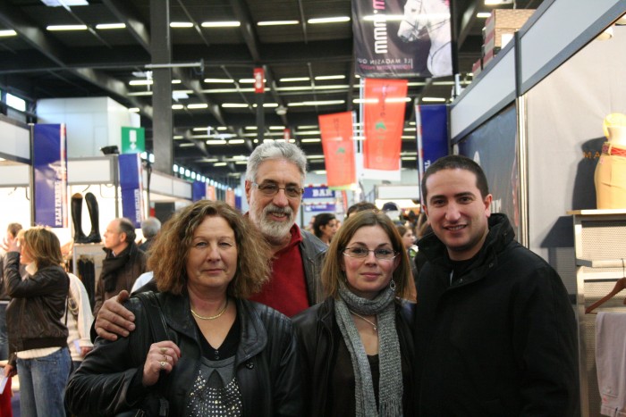 de gauche  droite : Quizz, Mr Quizz, Bianca et Mika au salon du cheval Paris 