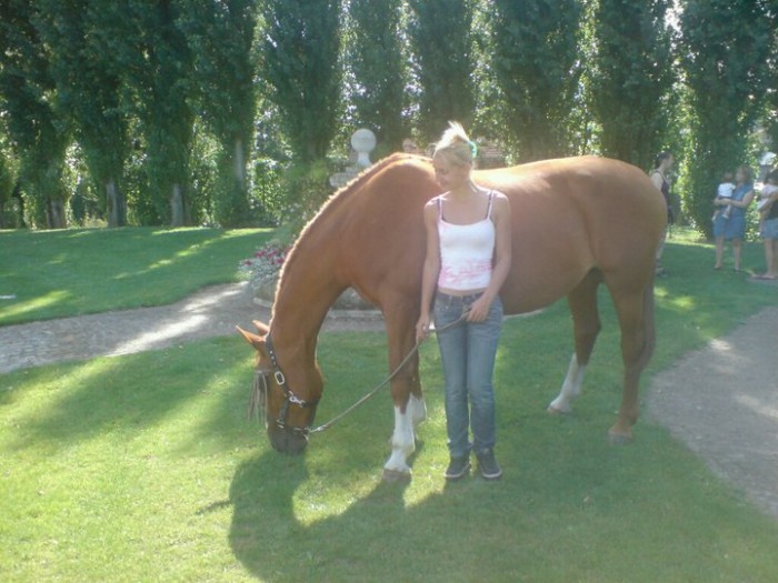 indina et moi en promenade