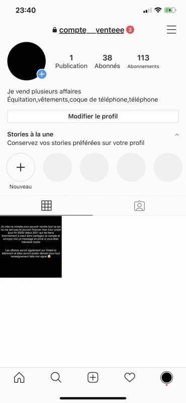 Voici mon compte instagram
Il y a toutes les affaires que je vend allez faire un tour 
Ainsi que mon vinted tatiana215