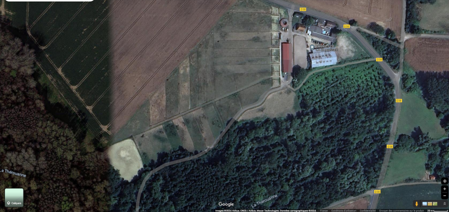 vue arienne de la proprit