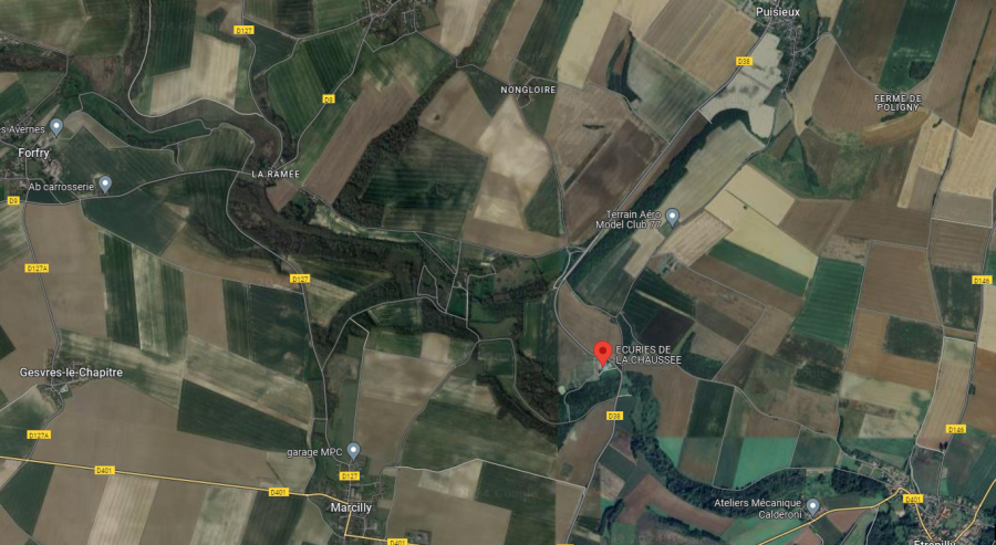 vue arienne du secteur