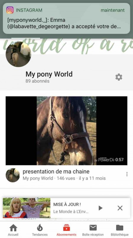 Voici ma chaine youtube et mon insta  aller vous abonner